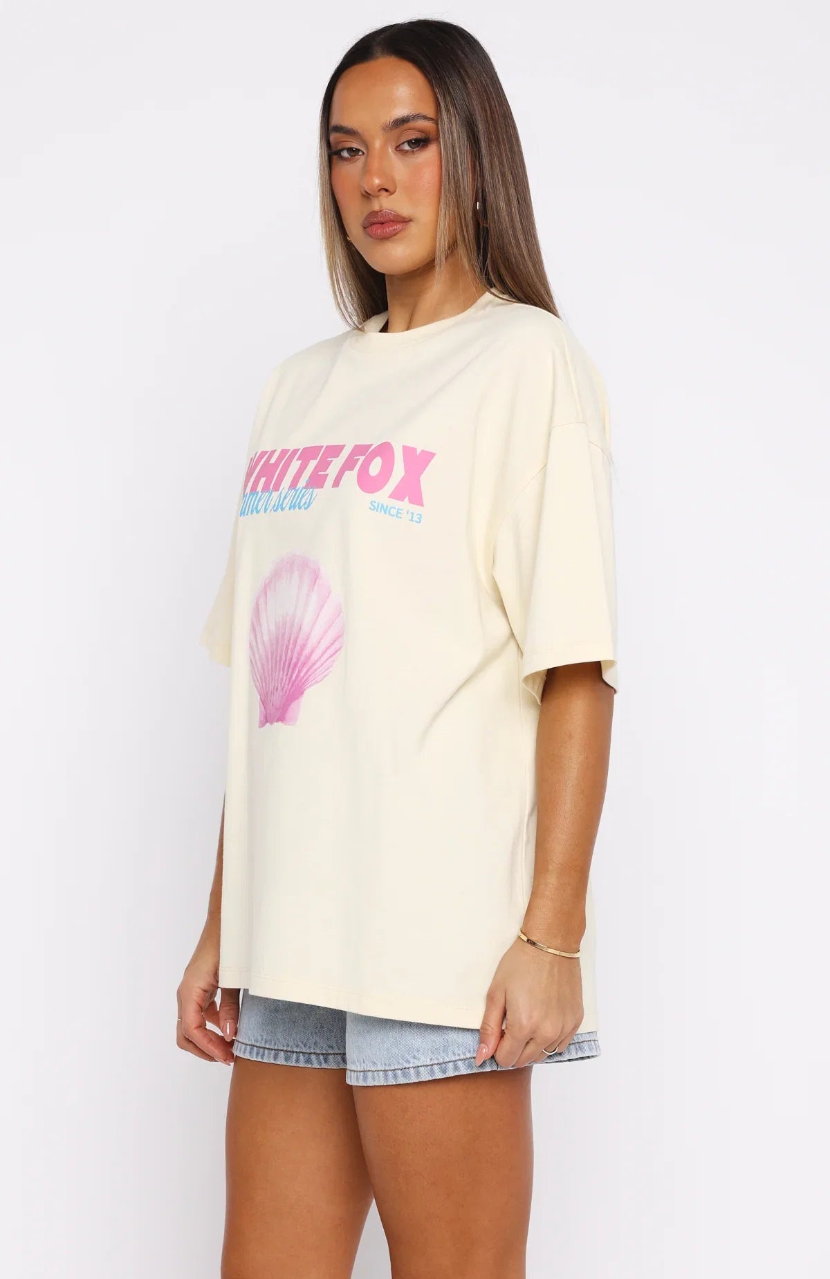The Heart Doesnt Lie Oversized Tee Cream