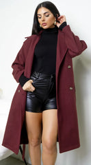 Belvra Classic Trench Burgundy