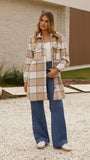 Saskia Jacket Beige Cream Check