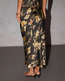 Lorei Drawstring Maxi Skirt