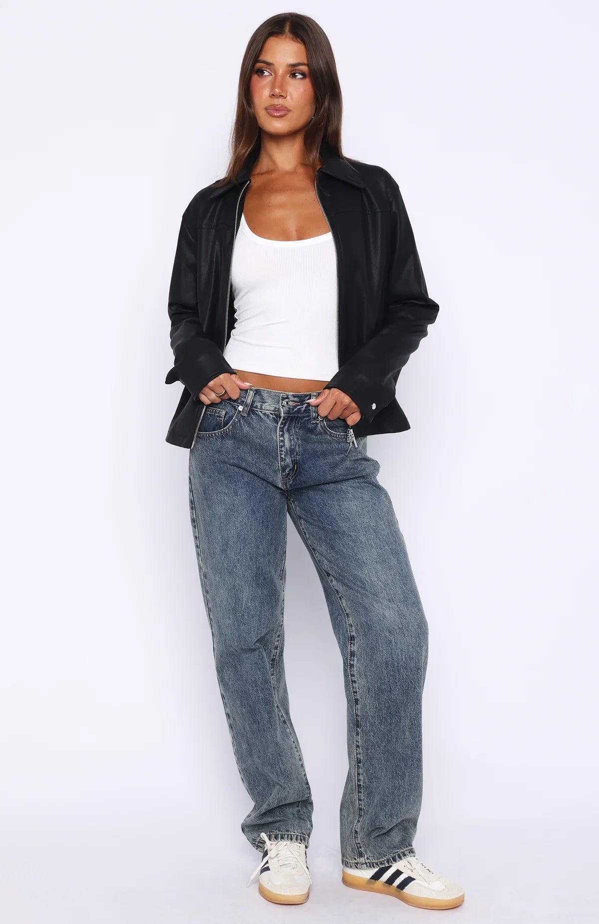 Never Possible PU Jacket Black