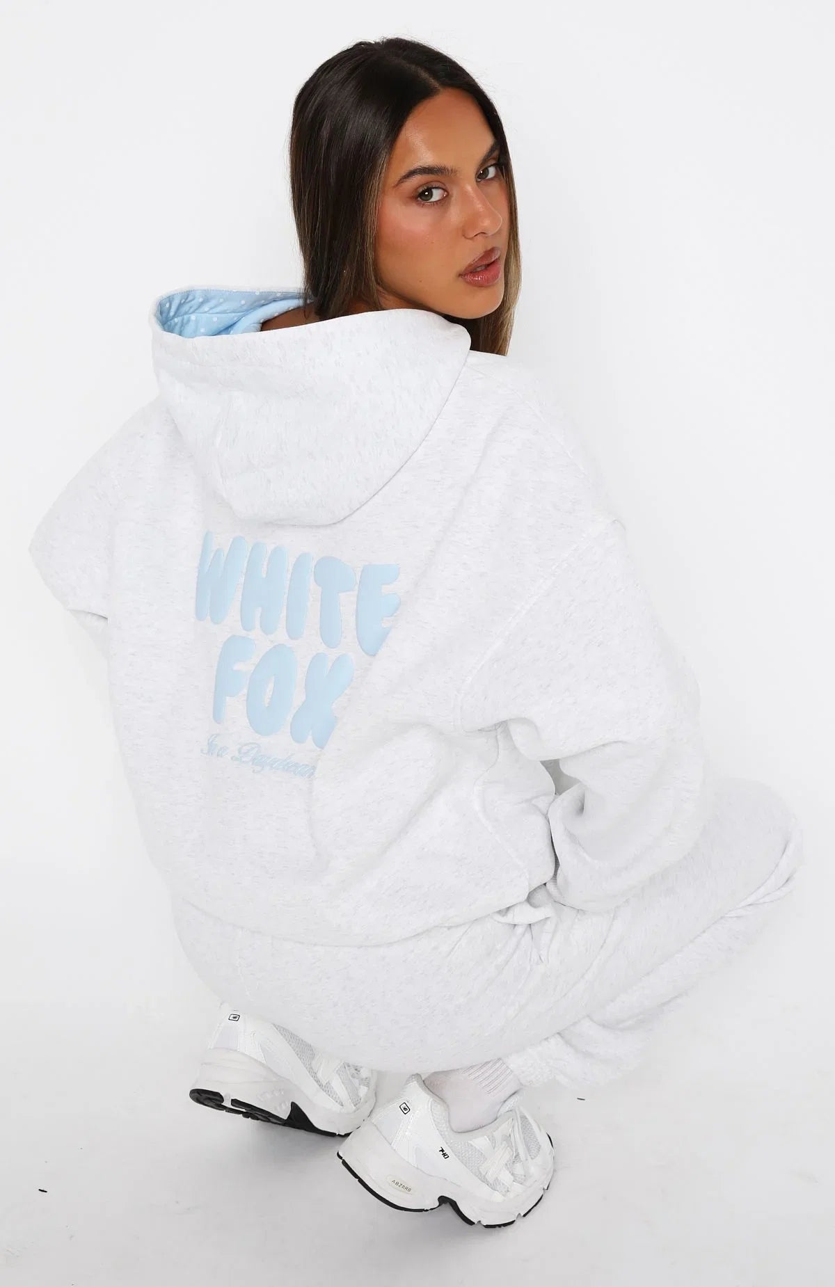 Daydreamers Nadia Oversized Hoodie Grey Marle