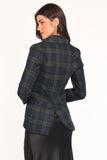 Juliette Blazer Green Plaid