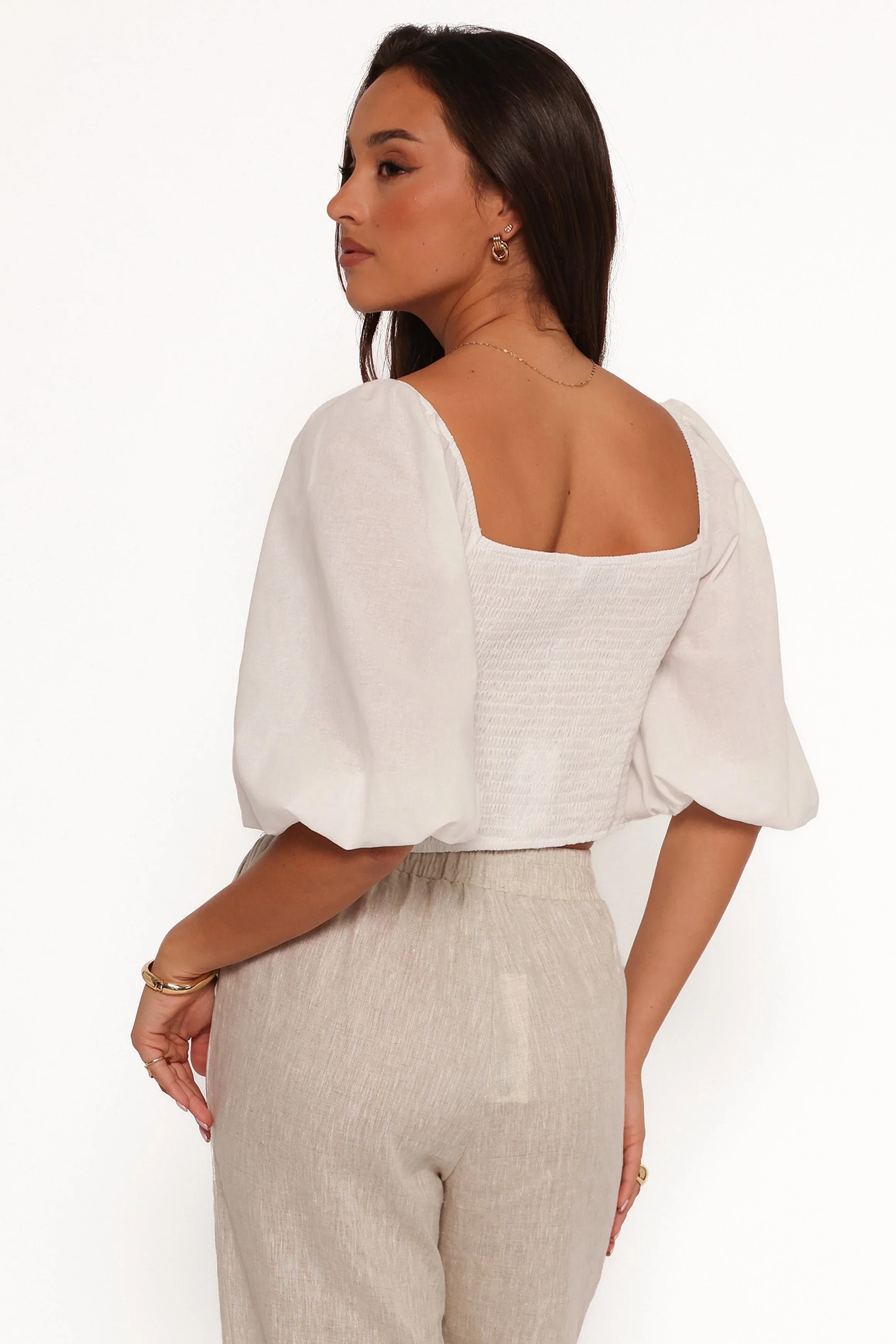 Celine Top White