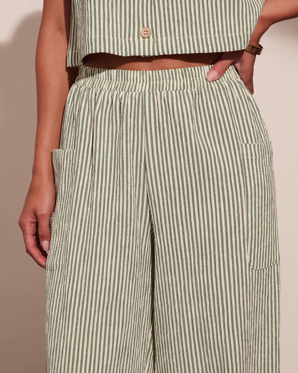 Dockside Days Striped Wide Leg Pants