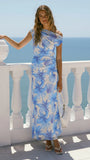 Racquel Maxi Dress Ocean Bloom