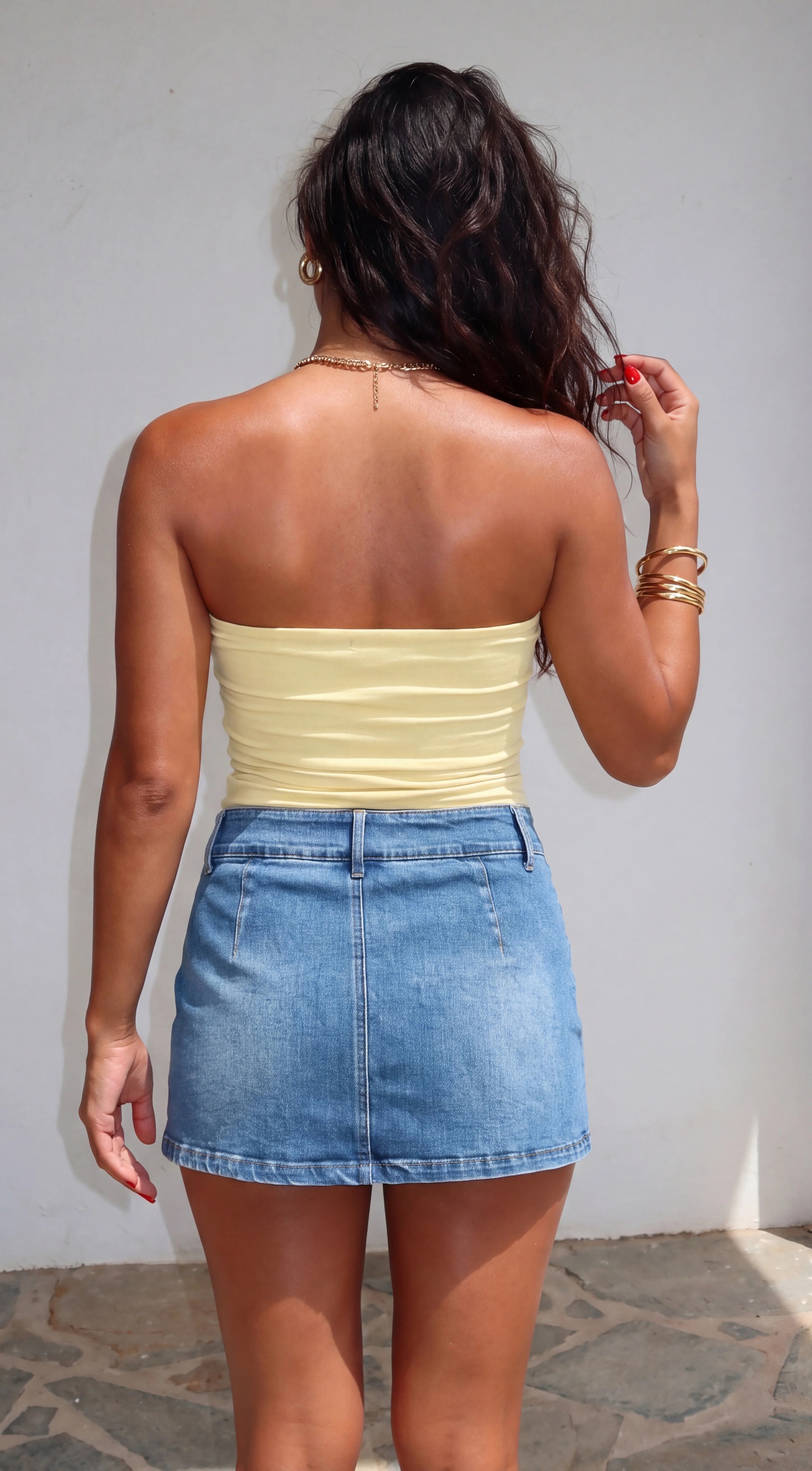Arlie Tube Top Light Yellow
