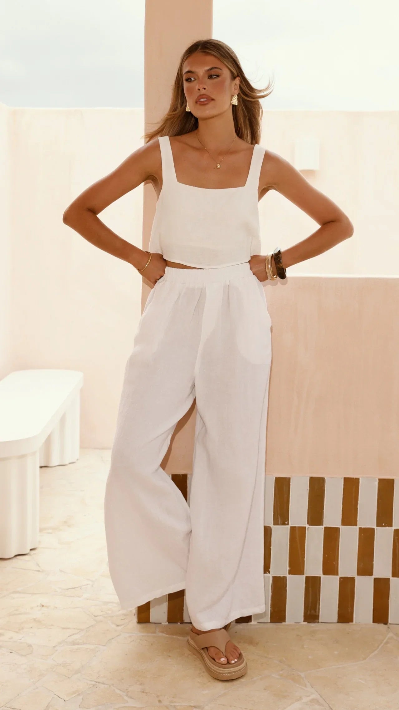 Oceana Pants White