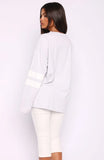 Playing Ball Oversized Long Sleeve Tee Grey Marle