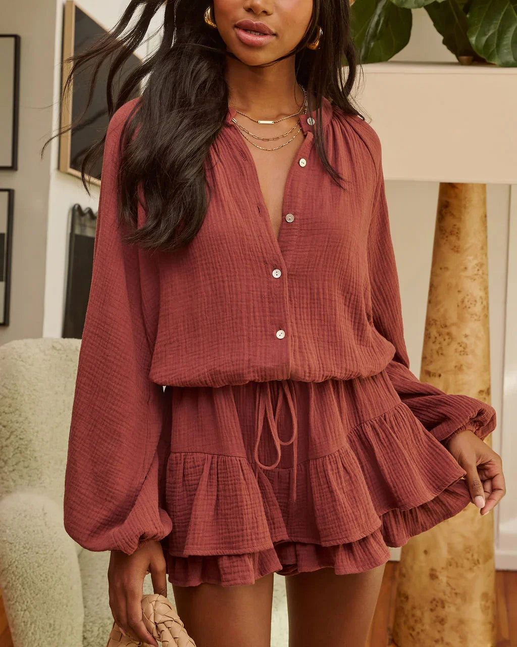 Goldie Skirt Overlay Romper