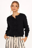 Wilde Bow Front Cardigan Black