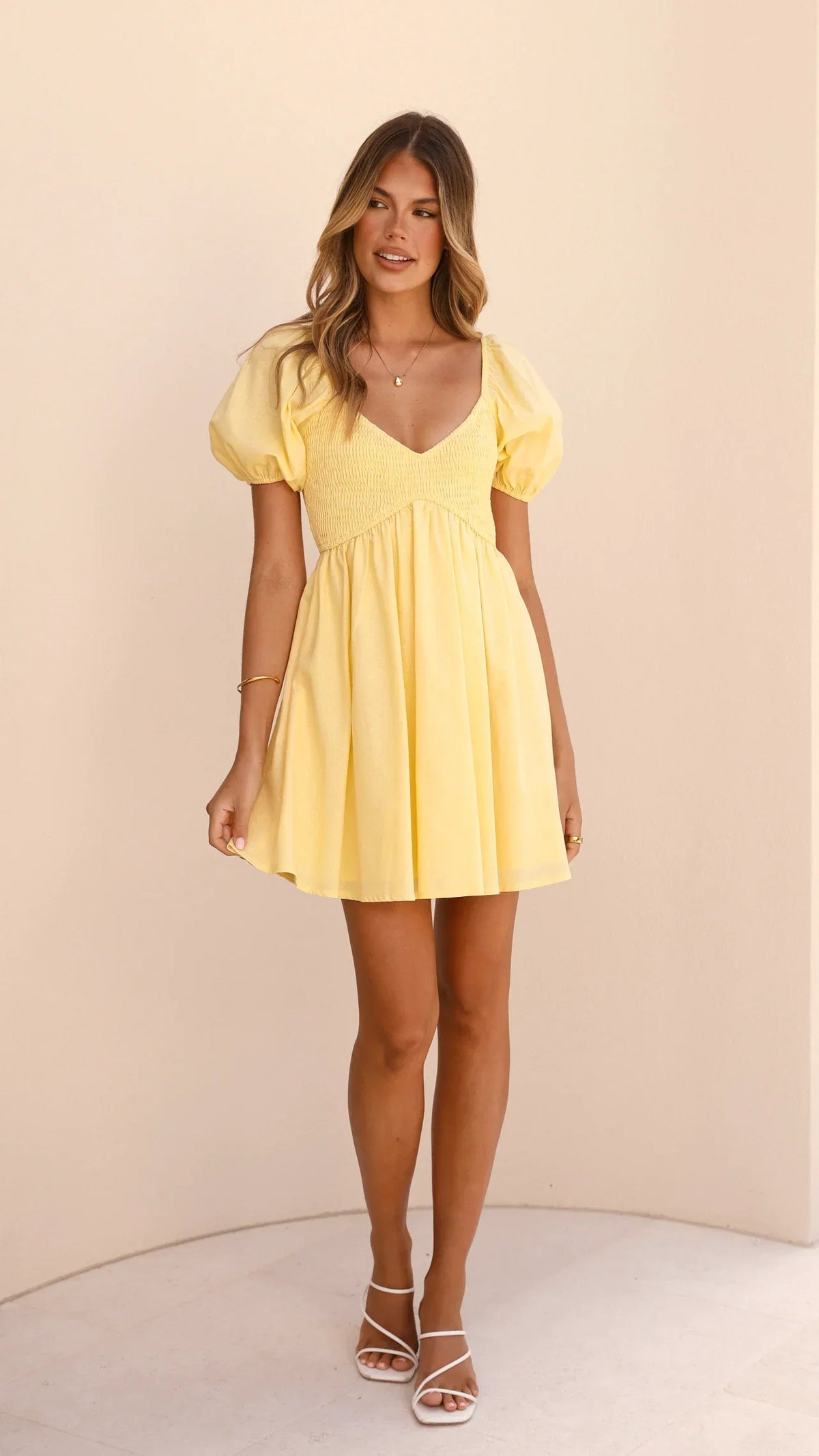 Sahirah Mini Dress Yellow