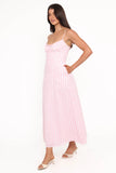 Tilbury Midi Dress Pink Gingham