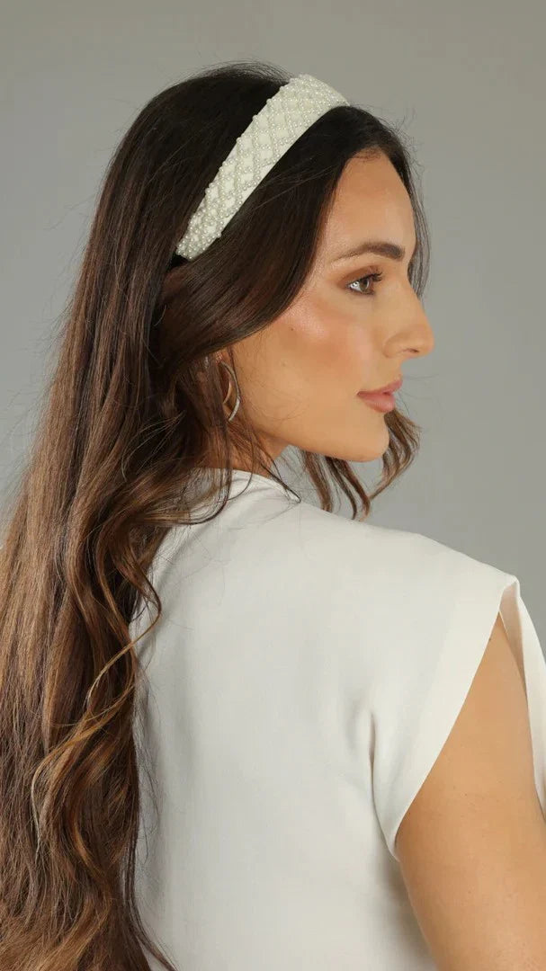 Angela Headband White
