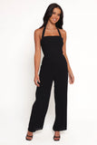 Amhran Halter Jumpsuit Black
