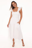 Bronte Midi Dress White
