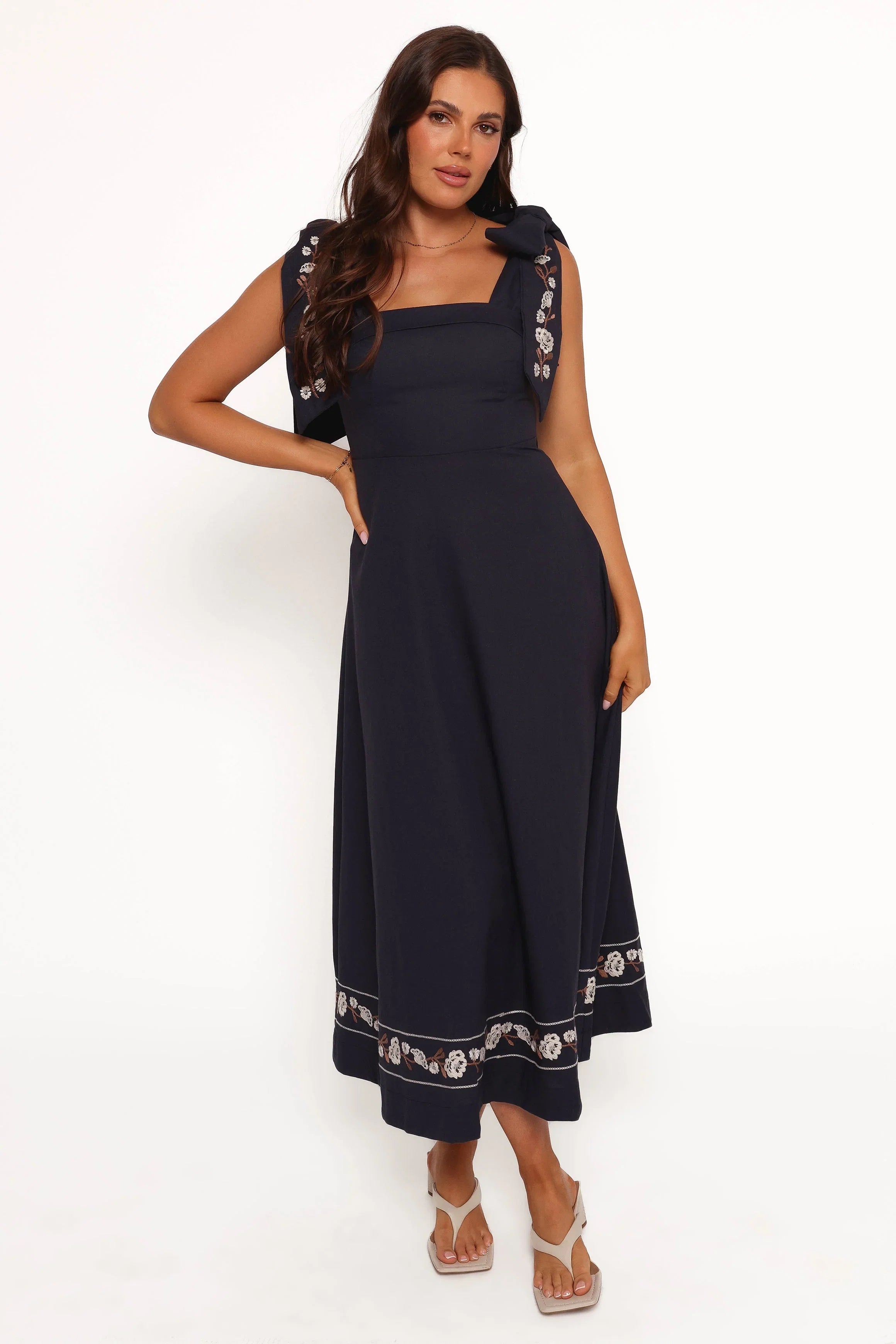 Marcella Midi Dress Navy