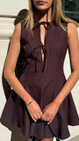 Sweeny Mini Dress Plum