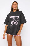 With Love In The Moment Oversized Tee Charcoal