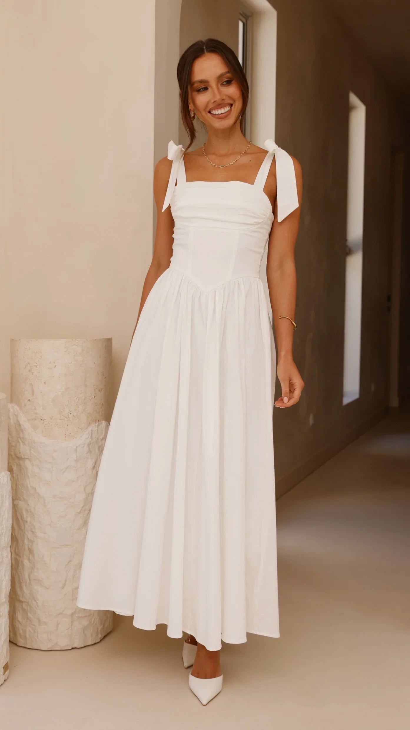 Haisley Maxi Dress White