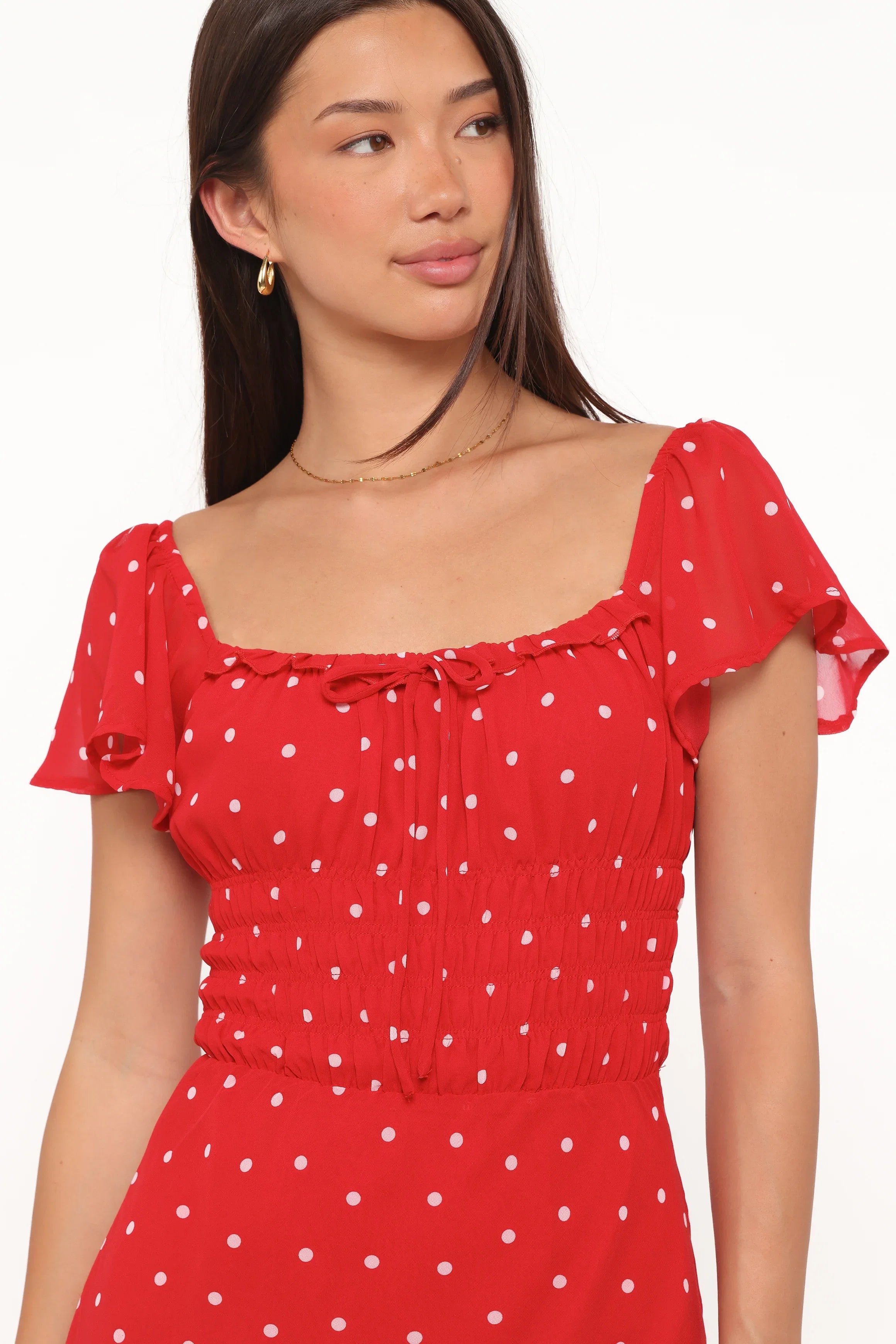 Sherrie Maxi Dress Red Polka Dot