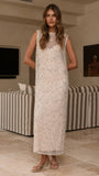 Matisse Sequins Maxi Dress Cream