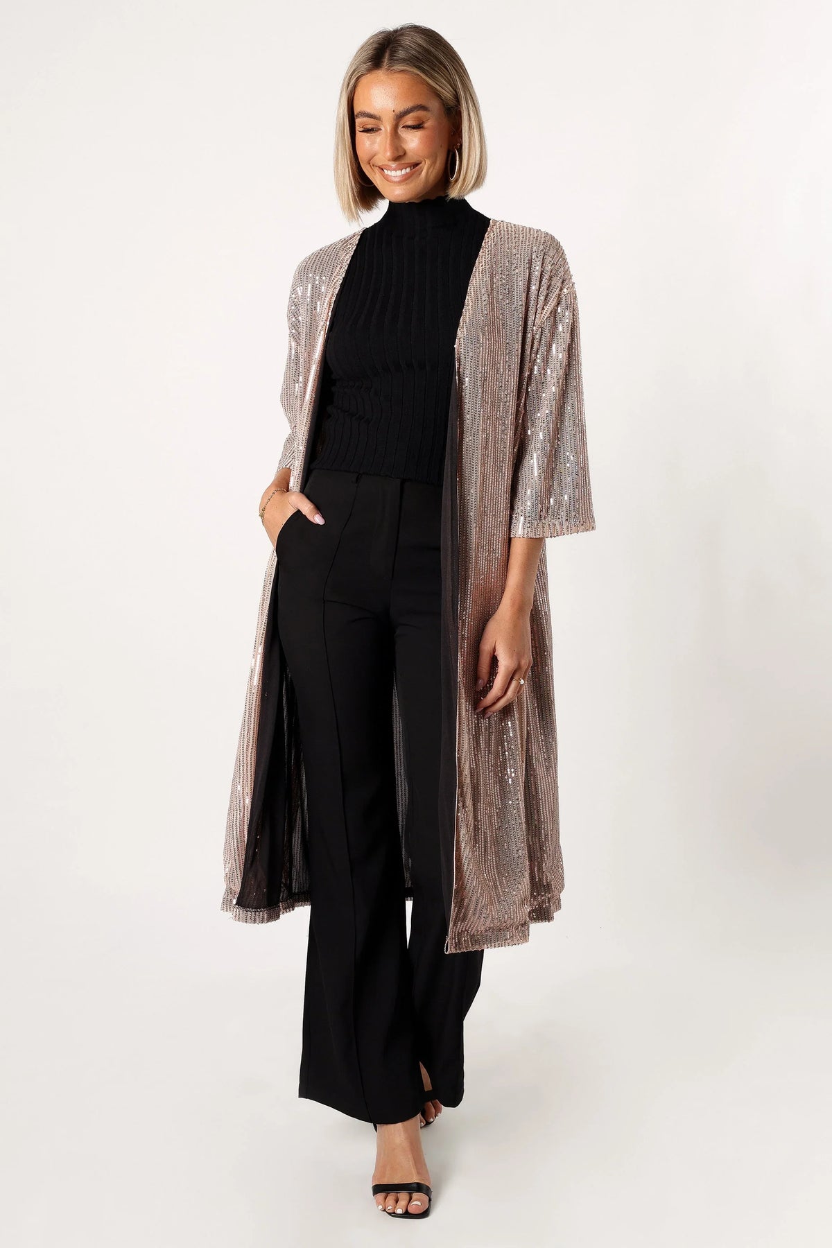 Jayleen Sequin Duster Gold