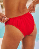 La Jolla Ruffle Edge Cheeky Bikini Bottom
