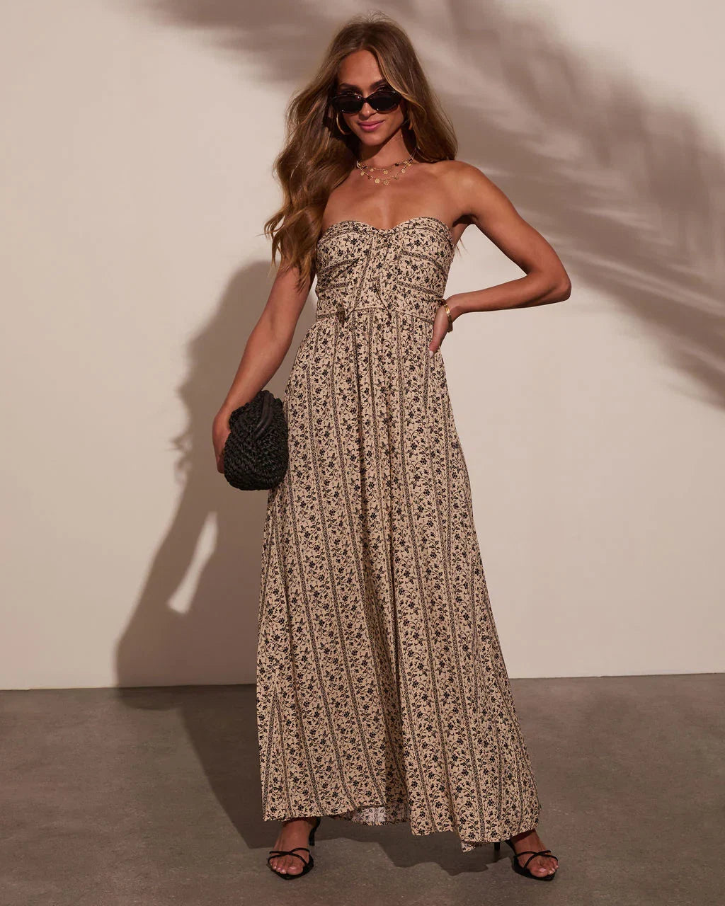 Kemie Strapless Floral Jumpsuit