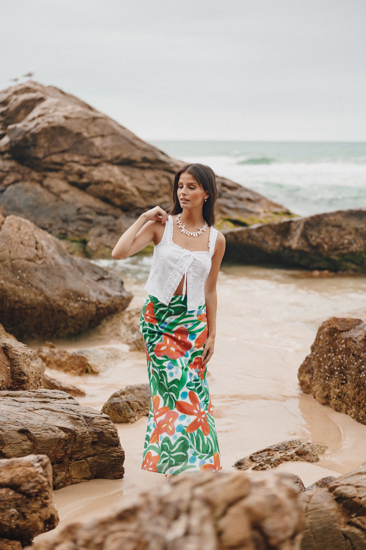 Lenny Midi Skirt Kauai