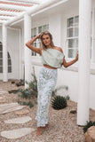 Willow Maxi Skirt Sage Print