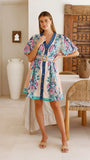 Dali Mini Dress Island Bloom Pink