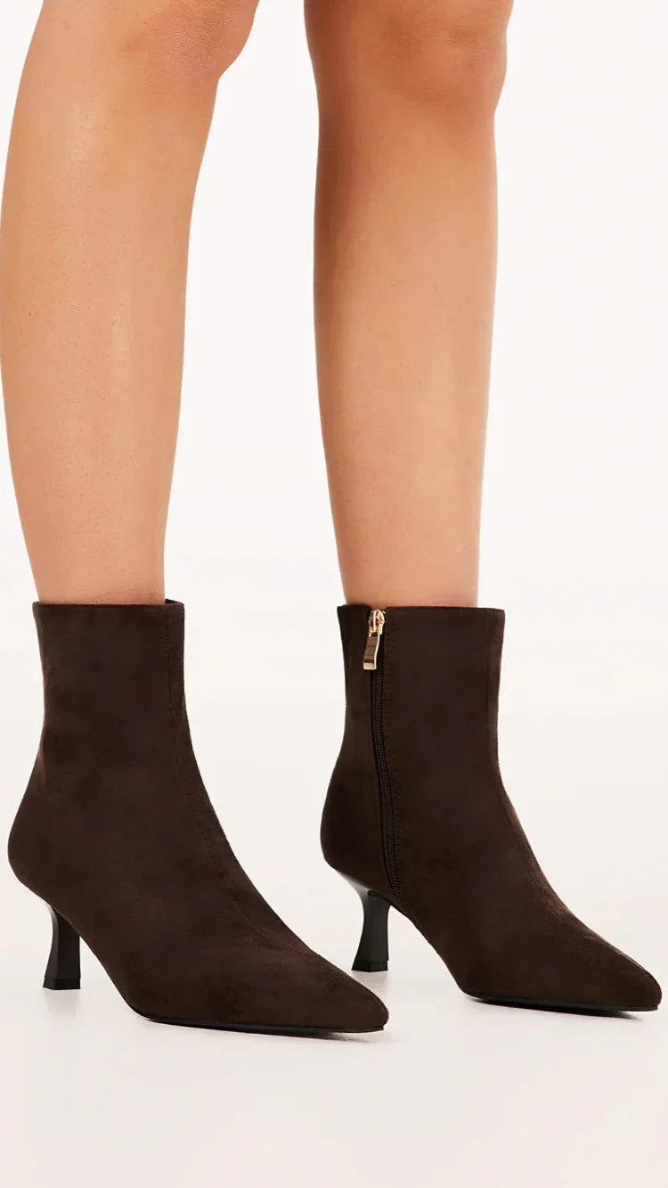 Carmella Boots Dark Cacao Suede