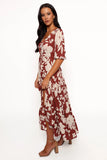 Kelda Dress Rust Floral