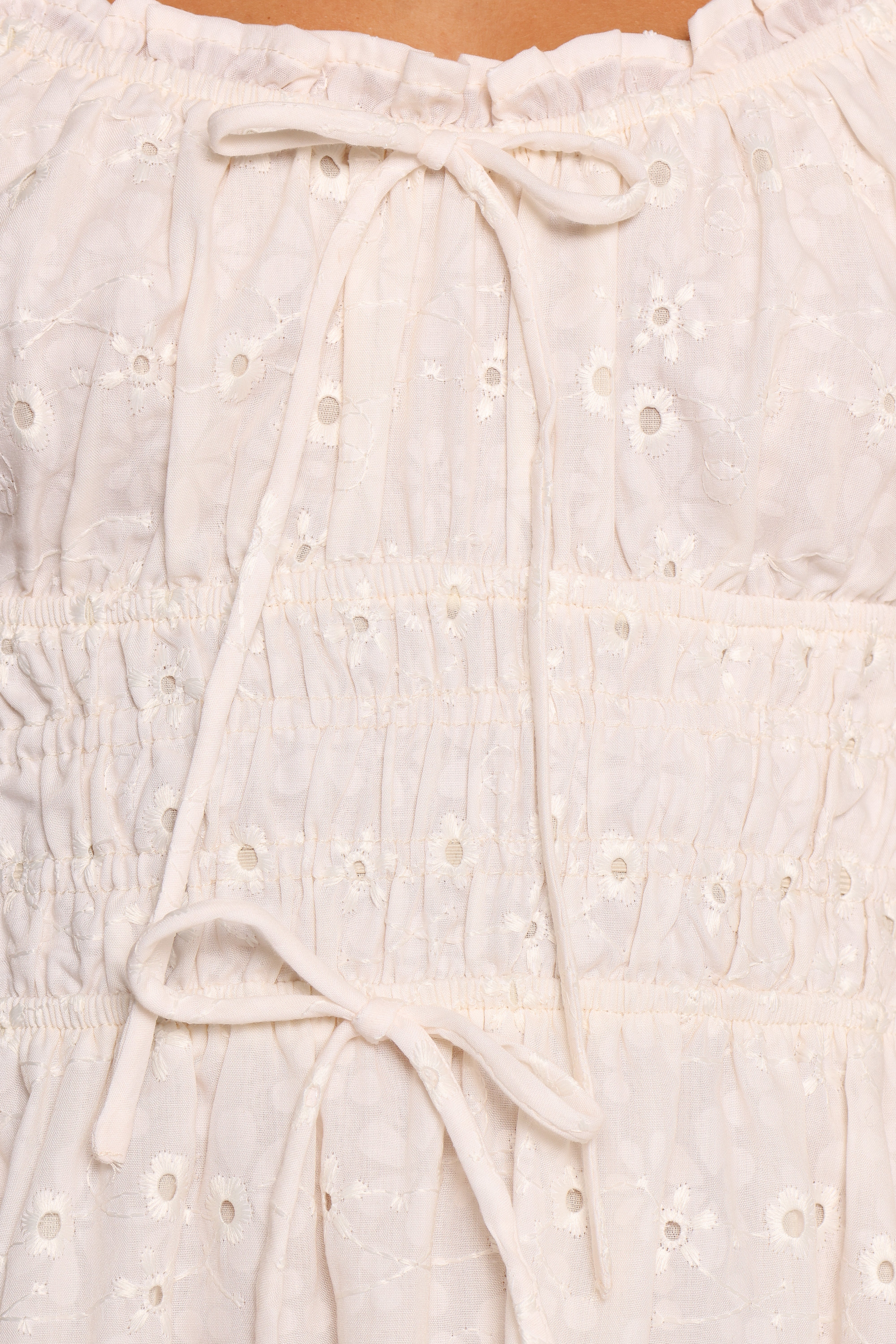 Janessa Mini Dress Cream Floral