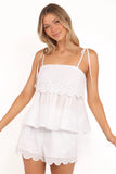 Zera Eyelet Top White