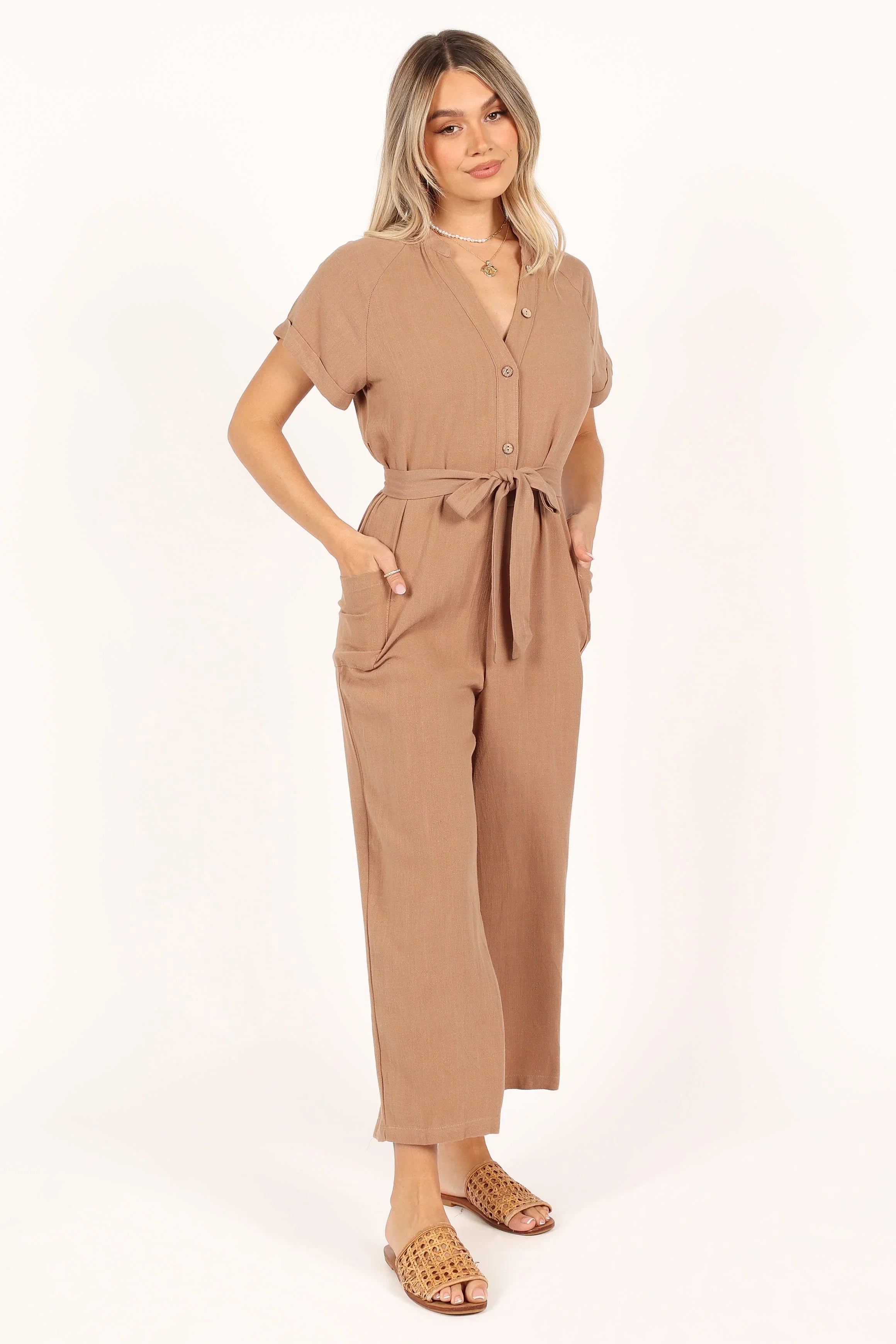 Archie Jumpsuit Mocha