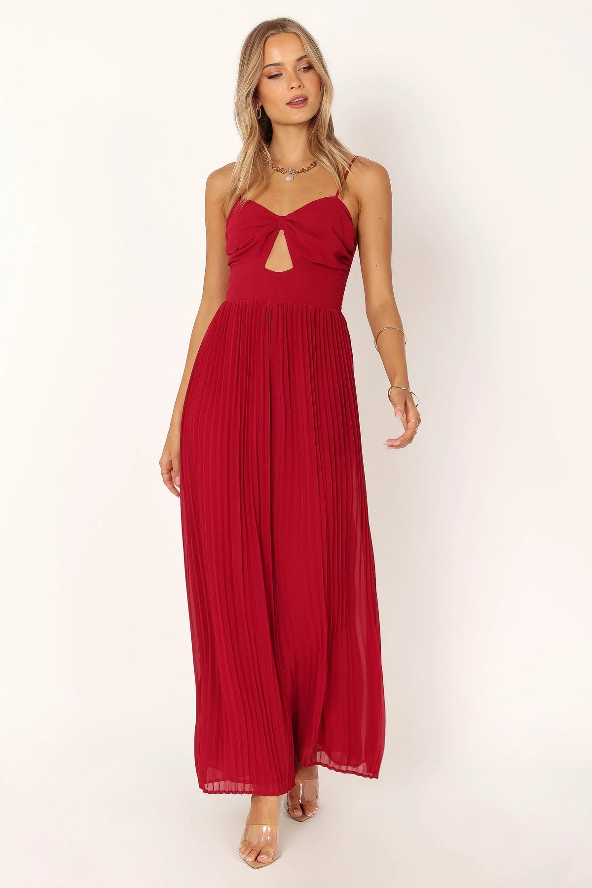 Alice Wide Leg Jumpsuit Red