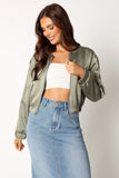 Kyra Bomber Jacket Sage