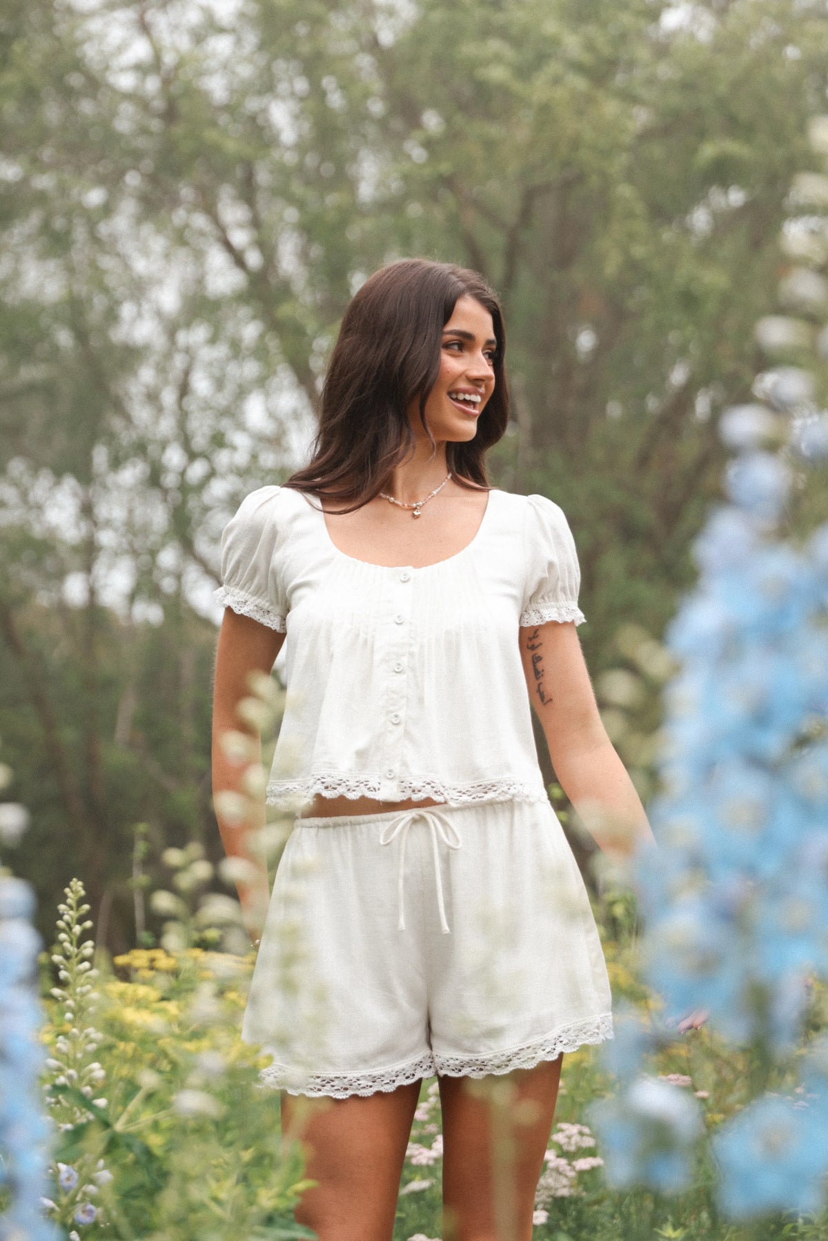Elara Short Set White