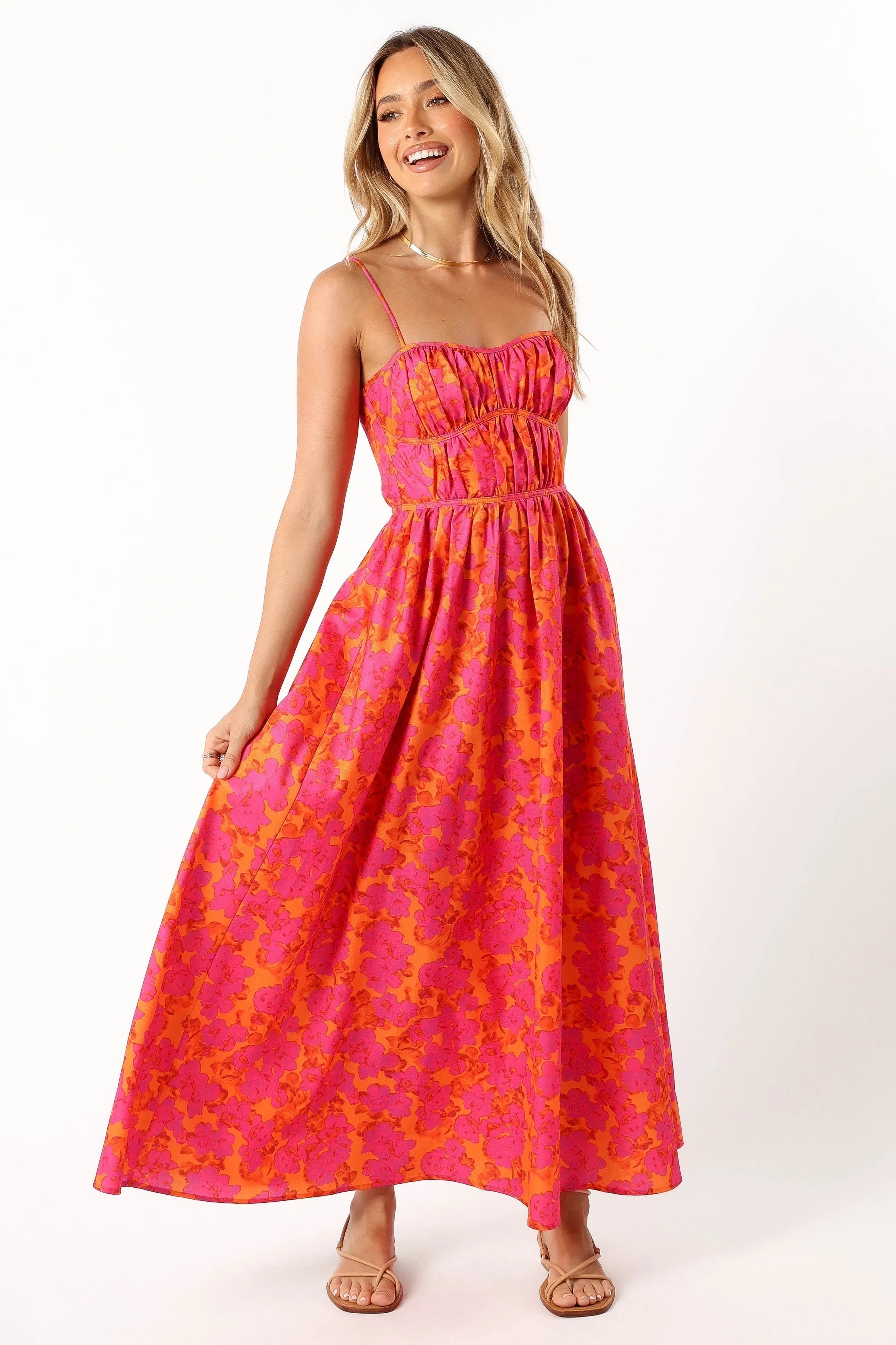 Kelani A Line Midi Dress Ambrosia