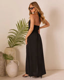 Leilanie Halter Cut Out Maxi Dress