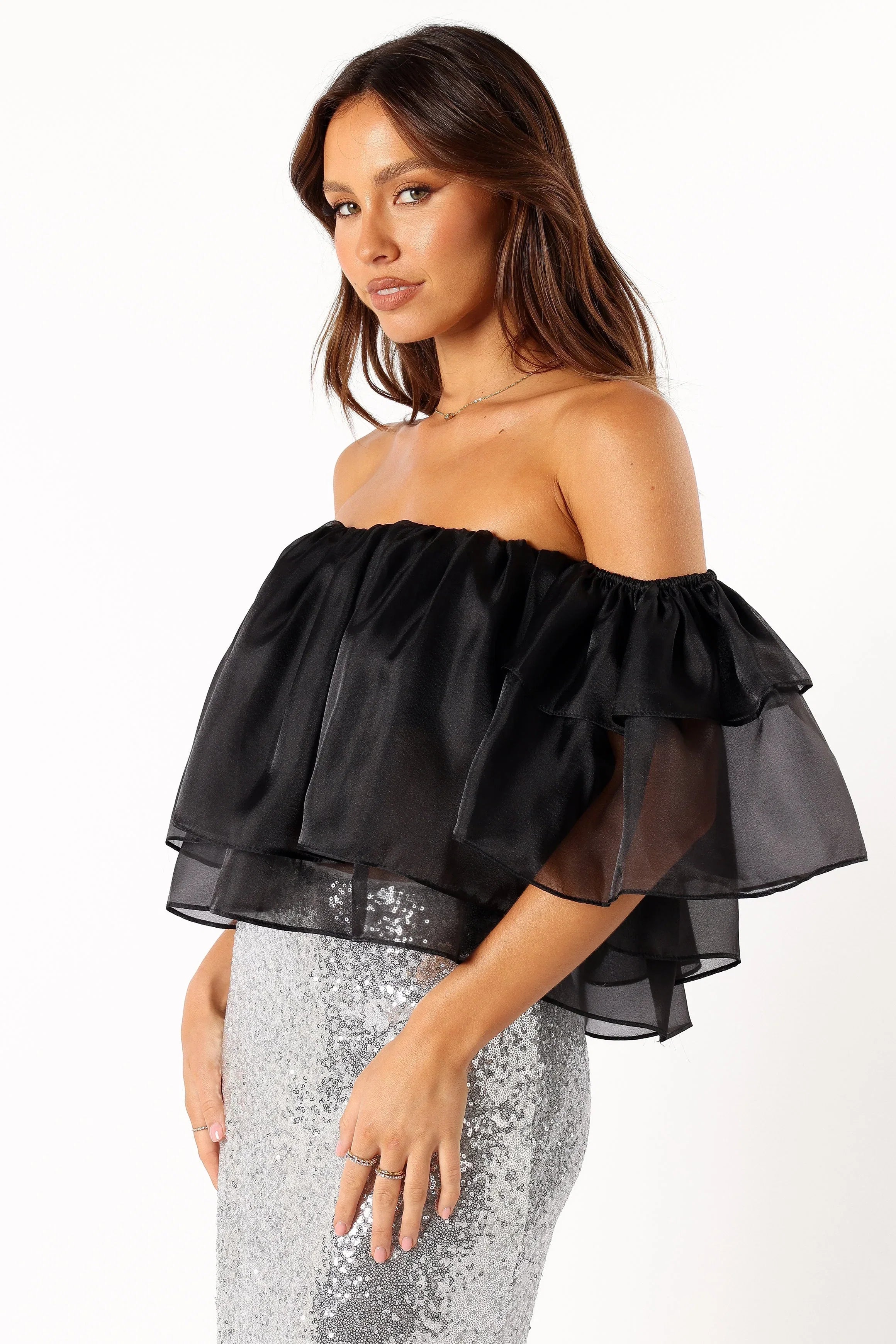 Deedi Off Shoulder Top Black