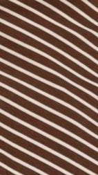 Tiarna Side Ruched Tee Brown White Stripe