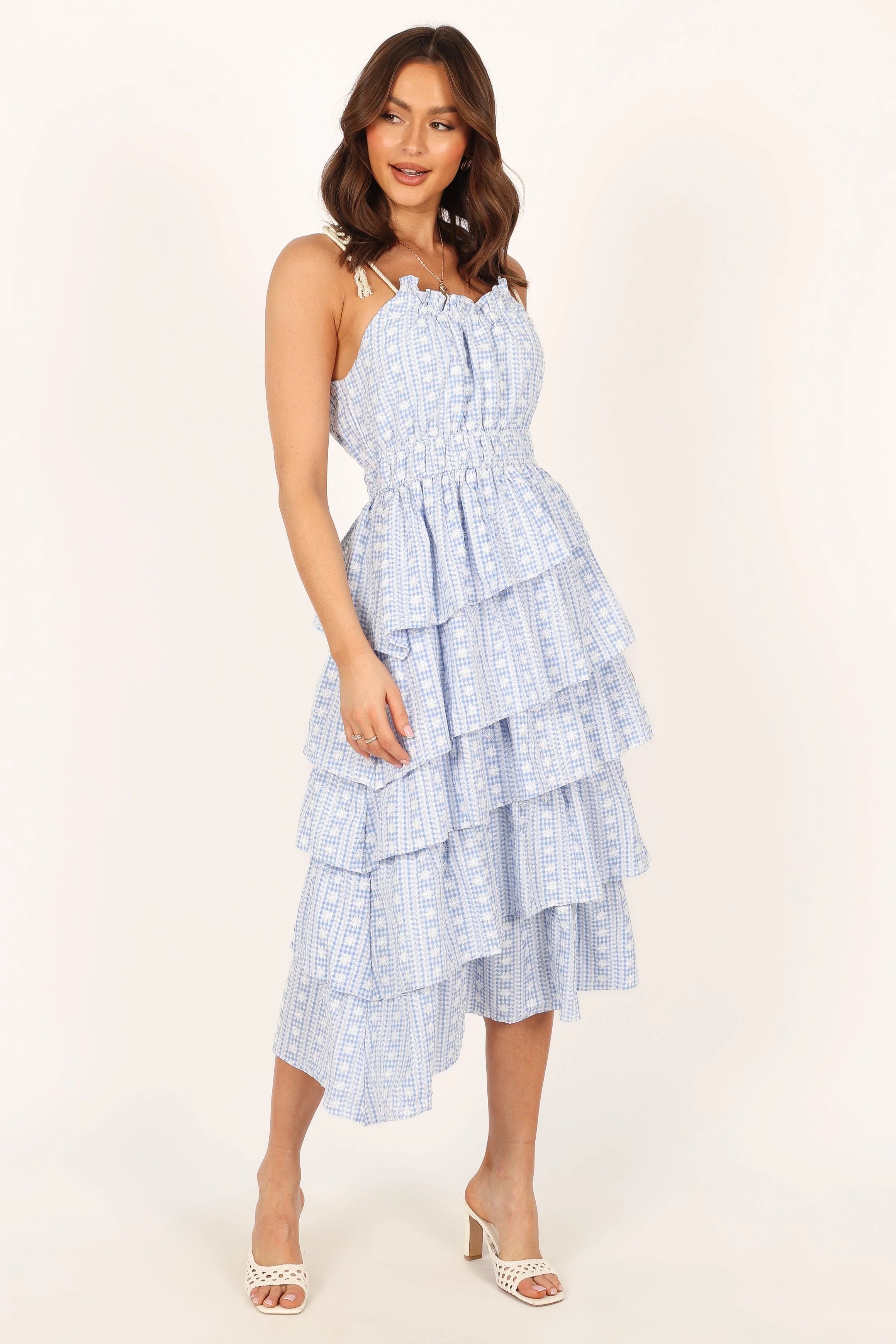 Cora Midi Dress Blue