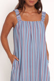 Alessandra Maxi Dress Blue Stripe