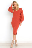 Caledonia Dress Rust