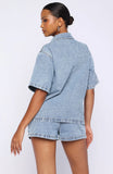 Denim Daydream Shorts Mid Blue