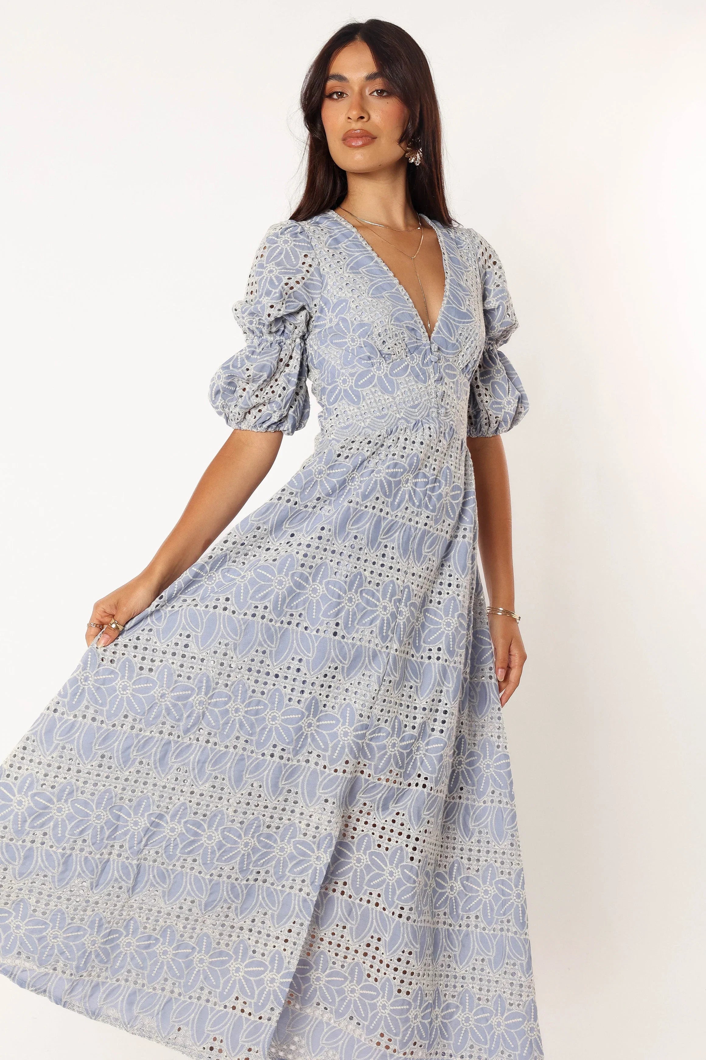 Tani Midi Dress Blue