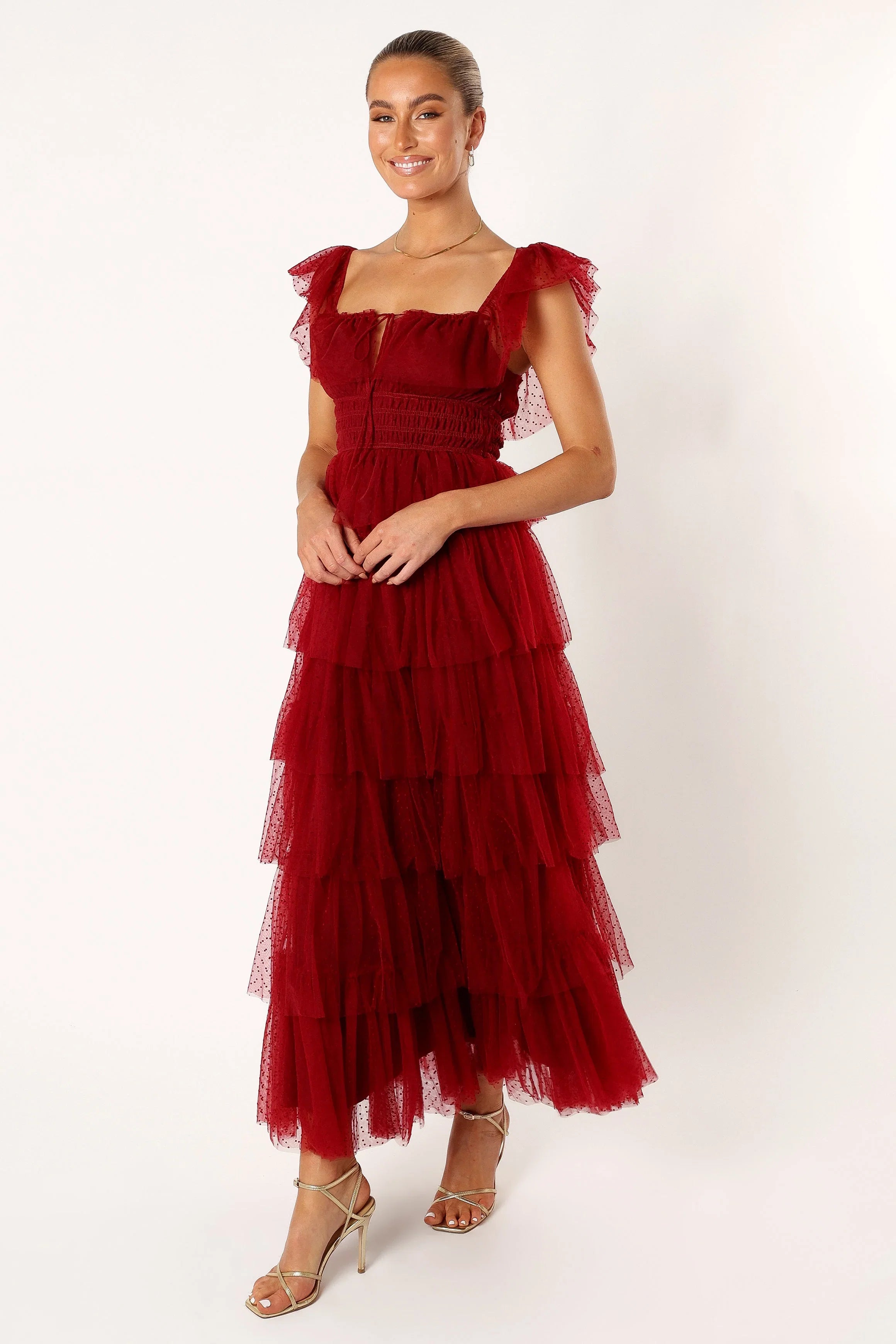 Belle Maxi Dress Burgundy